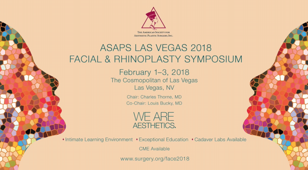 Facial & rhinoplasty simposium ASAPS Las Vegas 2018